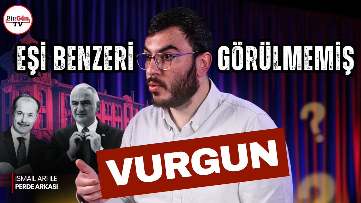 🔴BİR VURGUNUN PORTRESİ

📣"Kurgu ihaleyi düzenleyenlerden biri bakanın eşi. Hayali işlerin evraklarına imza atmasına rağmen ifadesi alınmadı. Ödeme emirlerini veren de MHP’li bir ismin oğlu..."

🎙️<a href="/ismailari_/">İsmail Arı</a> ile Perde Arkası ilk bölümüyle şimdi yayında!