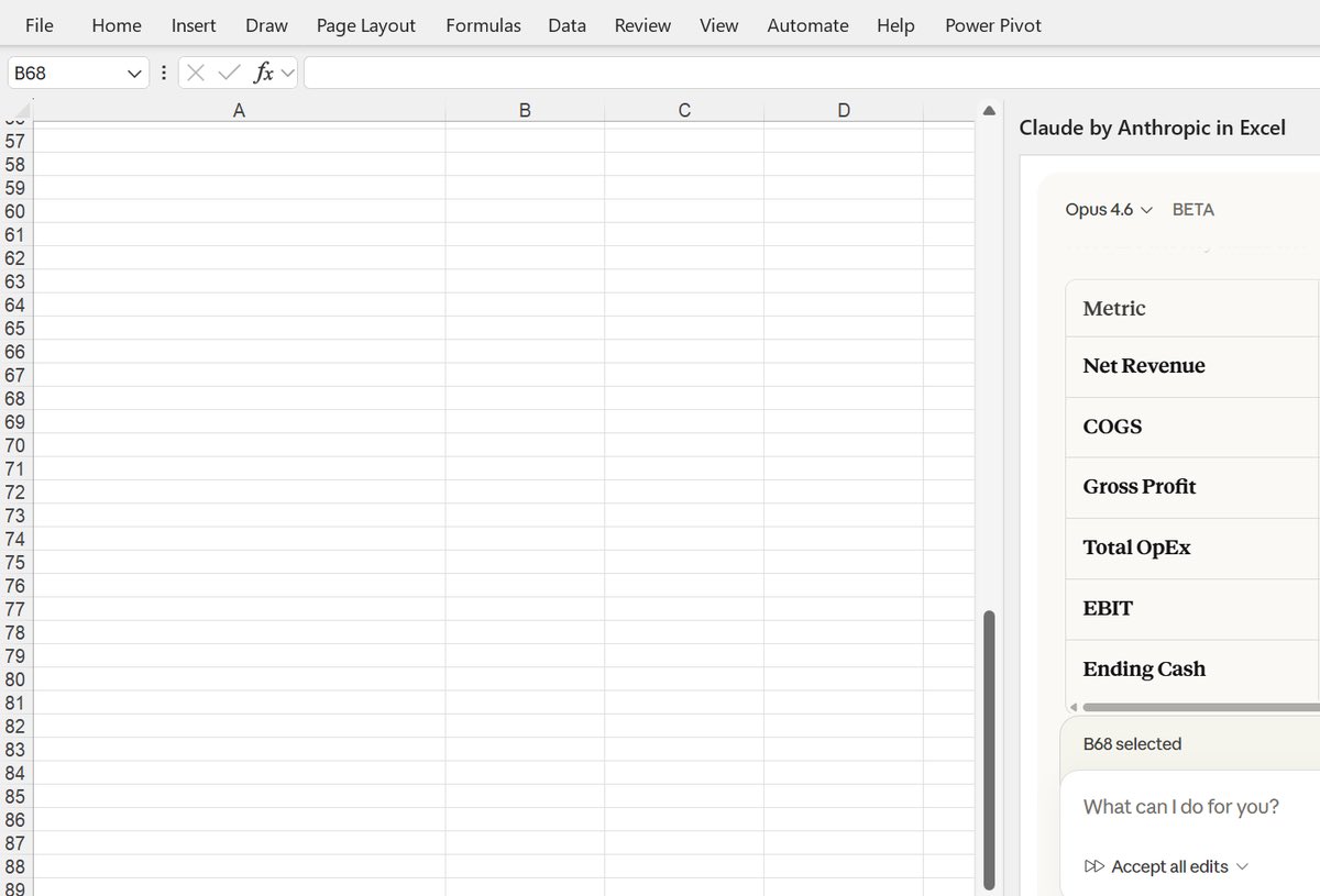 sakevoid's tweet image. dur bekle kanın donmasın hemen,
claude excel eklentisi gelmiş millet hala hücre birleştirmeyle uğraşıyor ya aklım almıyor. bak şimdi olayı en sade haliyle anlatıyorum sıfırdan başlasan bile bu işten para çıkarırsın.

finansal modelleme diye bir dünya var ve şirketler bunun için…