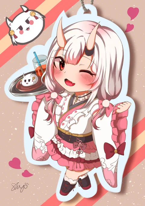 アクキー風新衣装お嬢 #百鬼あやめ #百鬼絵巻