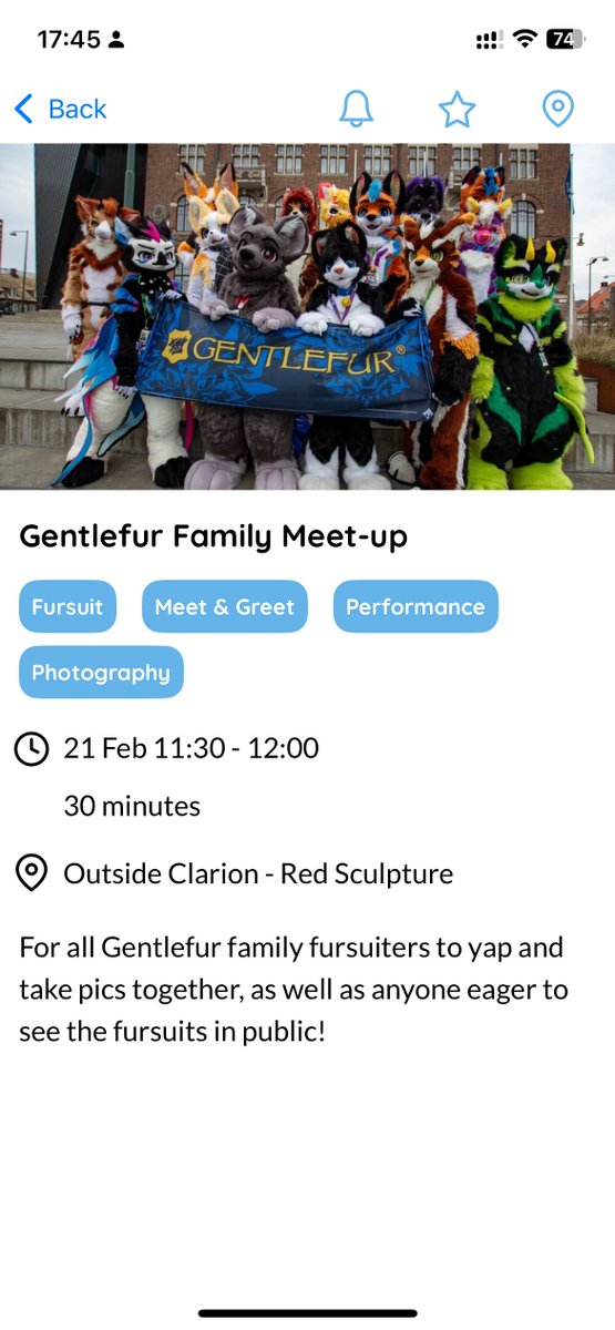 GentleFurStudio's tweet image. #gentlefur #NFC family photo will take place on Sat before the group photo. If you have the nfc app log out and log back in to refresh the event list~