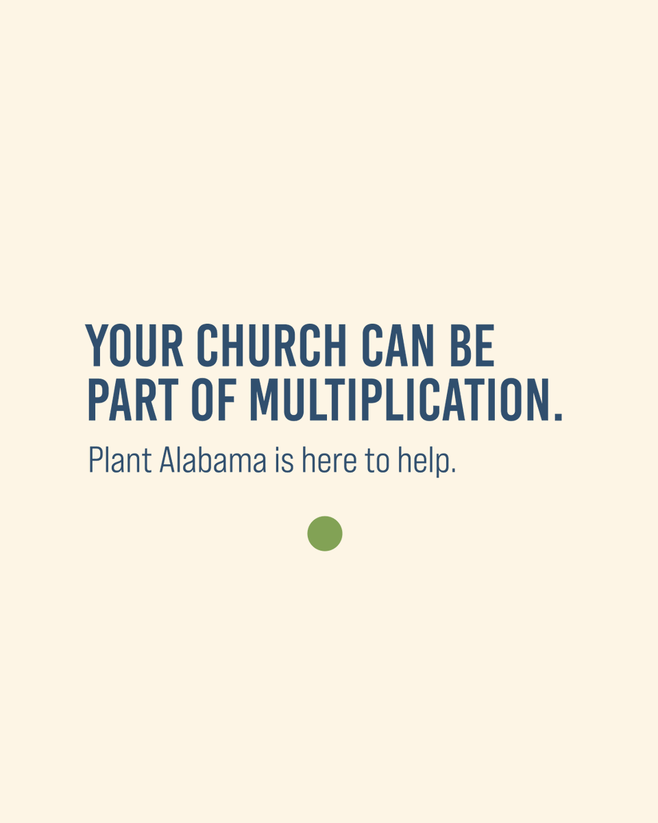 Church multiplication does not happen by accident. It happens when churches intentionally send people to plant new churches.

If your church is praying about how to multiply, Plant Alabama is here to walk with you! bit.ly/4hAkpac