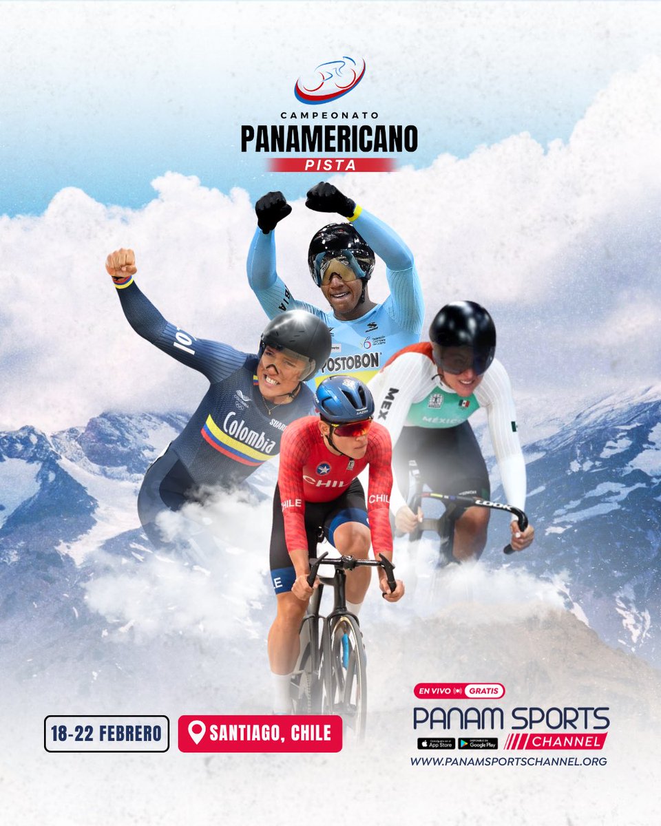 Del 18 al 22 de febrero, el Campeonato Panamericano de Pista 2026 toma Santiago, Chile, con los mejores atletas de América. 

Sigue cada prueba, cada final y cada récord EN VIVO y totalmente GRATIS por Panam Sports Channel.

Descarga la app aquí: onelink.to/panamsports