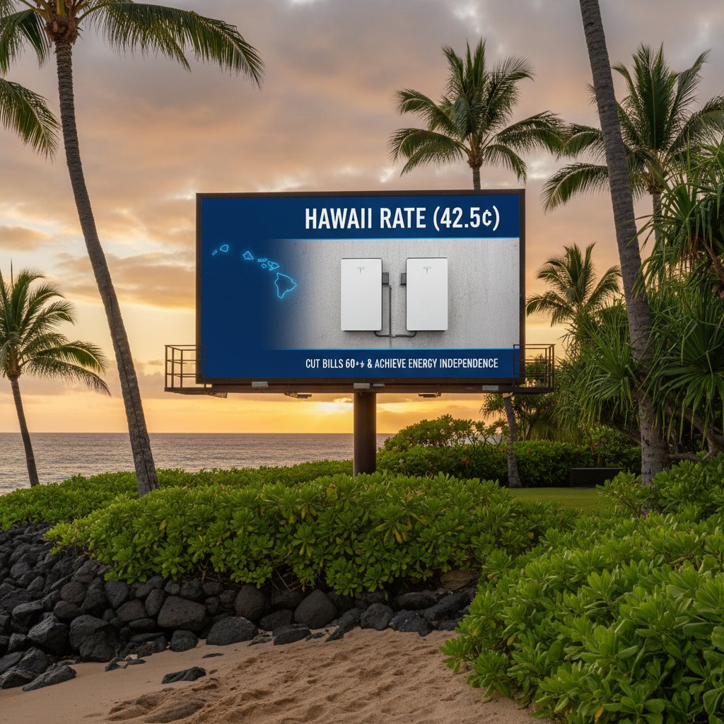 SolarSavingsHub's tweet photo. The $1,000 rebate has ended. Hard truth? Utility rates didn’t. 

With Hawaii at 42.5¢/kWh &amp; California facing a 12.9% hike, the cost of "waiting and seeing" is  higher than the bonus you missed. 

Defend your 2026 math here.

https://t.co/cESm3TXQvq
#Solar2026 https://t.co/9BlGLaa1X8