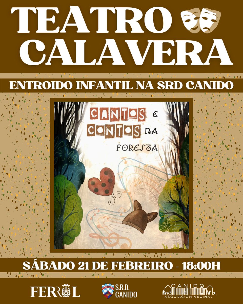 🎊 ENTROIDO INFANTIL 🎊

👉🏻 Este sábado celebrarase o entroido infantil no Ambigú e, como sempre, gozaremos un ano máis da actuación do Teatro Calavera.

🎭 Traede a todas as nenas e nenos disfrazados para que o pasen en grande!

#OpaCanido
#FacendoBarrio