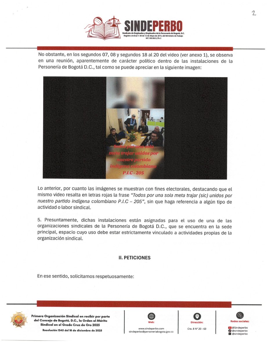 SINDEPERBO tweet media