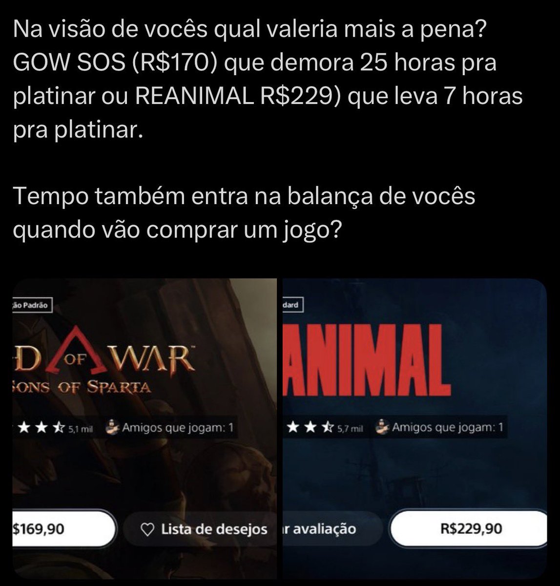 Tem q ser mto sonysta bitolado pra fazer uma pergunta de merda dessas k k k k