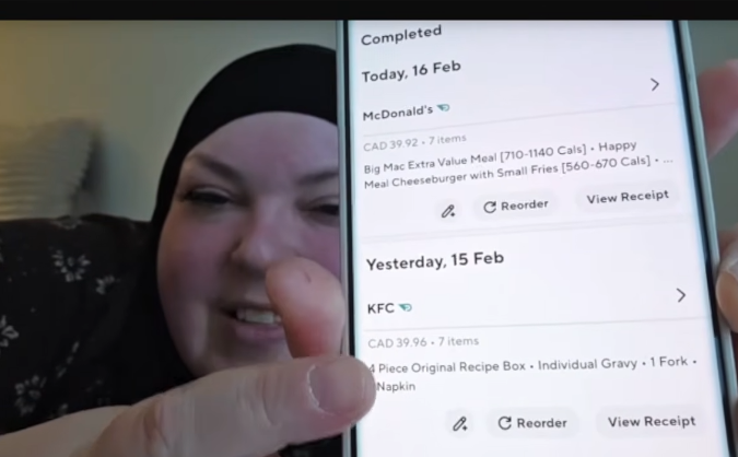 SeylahVieYT's tweet image. #foodiebeauty shows us her Doordash history she had 1600 just for BREAKFAST ordered two meals! #gorlworld #lolcow Eat more fatty