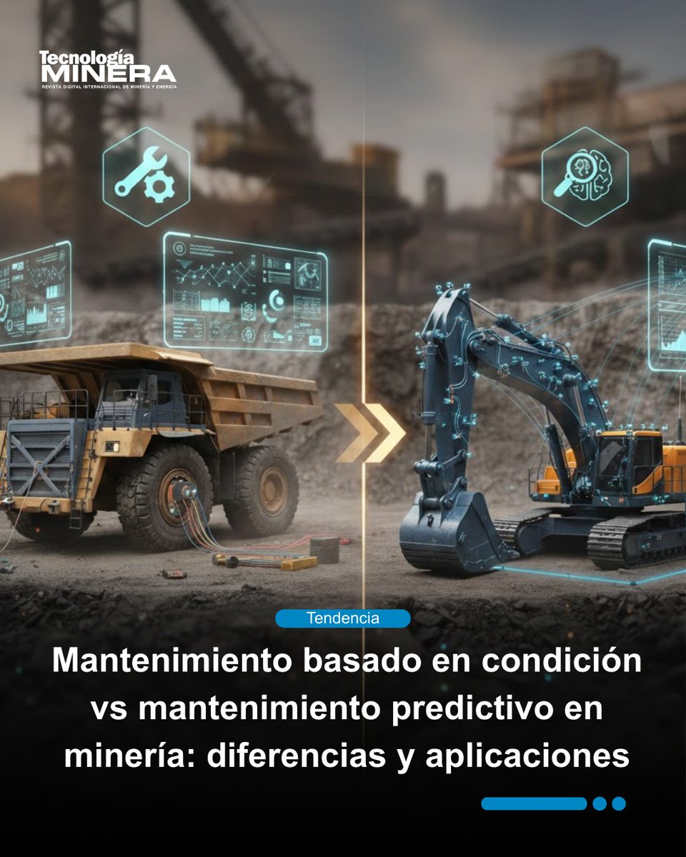📌 Conoce las diferencias entre mantenimiento basado en condición y mantenimiento predictivo en minería, sus tecnologías, ventajas y criterios técnicos para elegir la mejor estrategia operativa.

✅ La nota completa aquí: acortar.link/gP0278