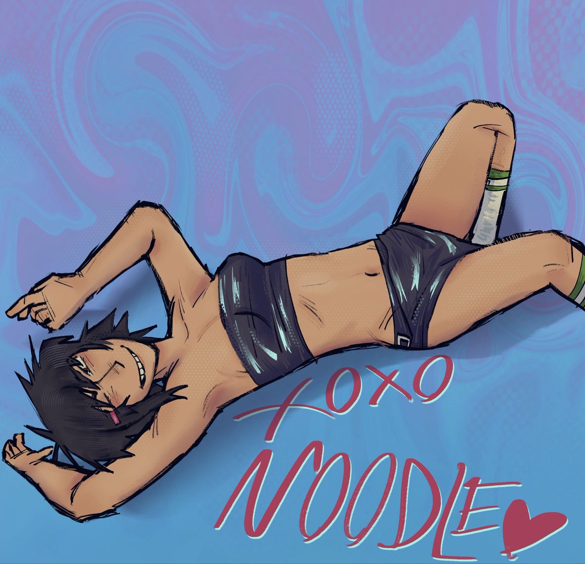 happy(late) valentines day w noodle🩵 #noodle #gtwt #gorillaz