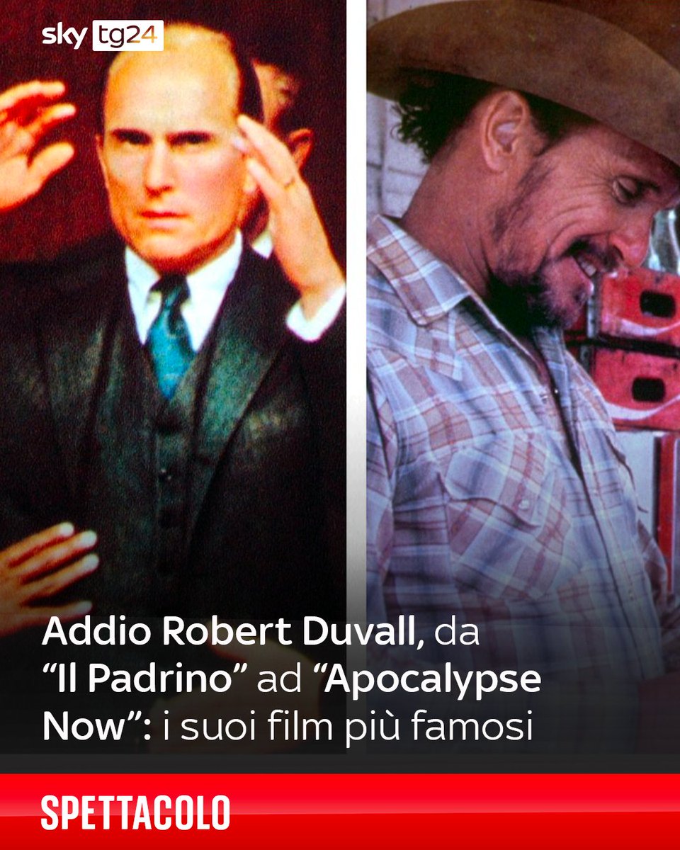 L'attore, sceneggiatore e regista americano, nato il 5 gennaio 1931, è morto a 95 anni. Ha vinto un Oscar per il ruolo di Mac Sledge nella pellicola "Un tenero ringraziamento" (1983), ma è stato candidato altre sei volte ▶️ shorturl.at/zNsa2