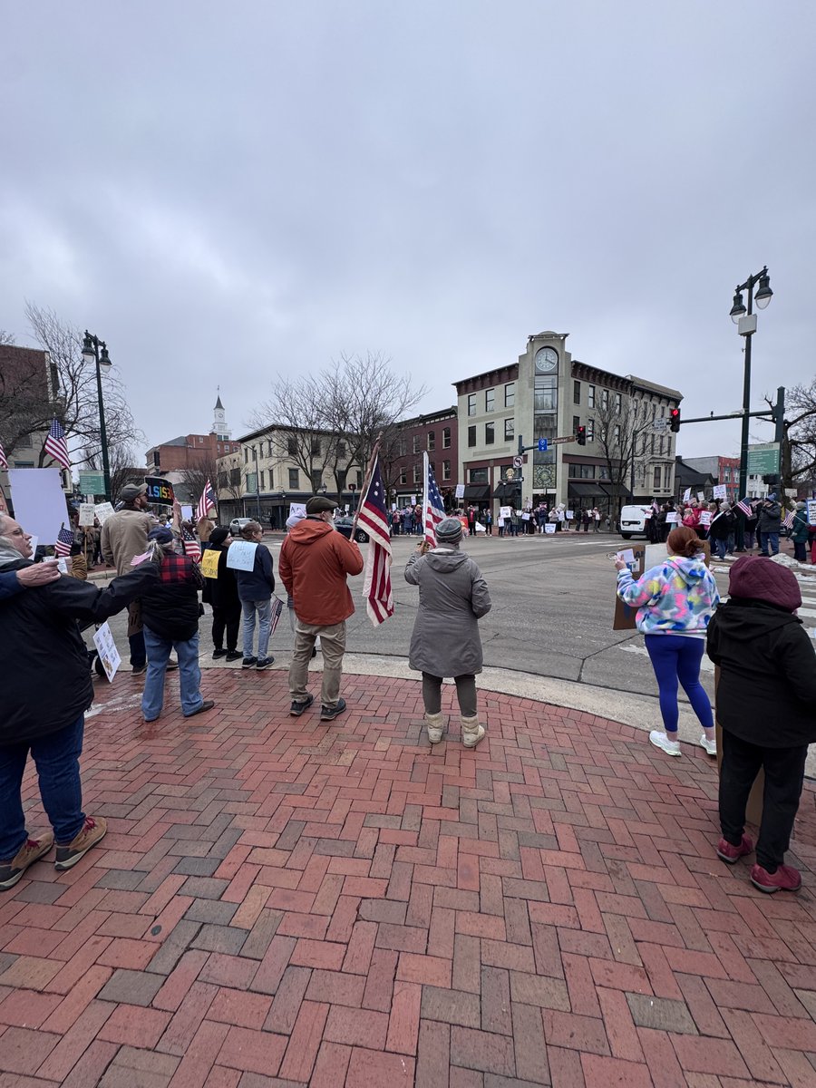 Left the group chat and hit the streets of Hagerstown. When Washington County shows up, you hear it. Great conversations with people fighting for accountability.