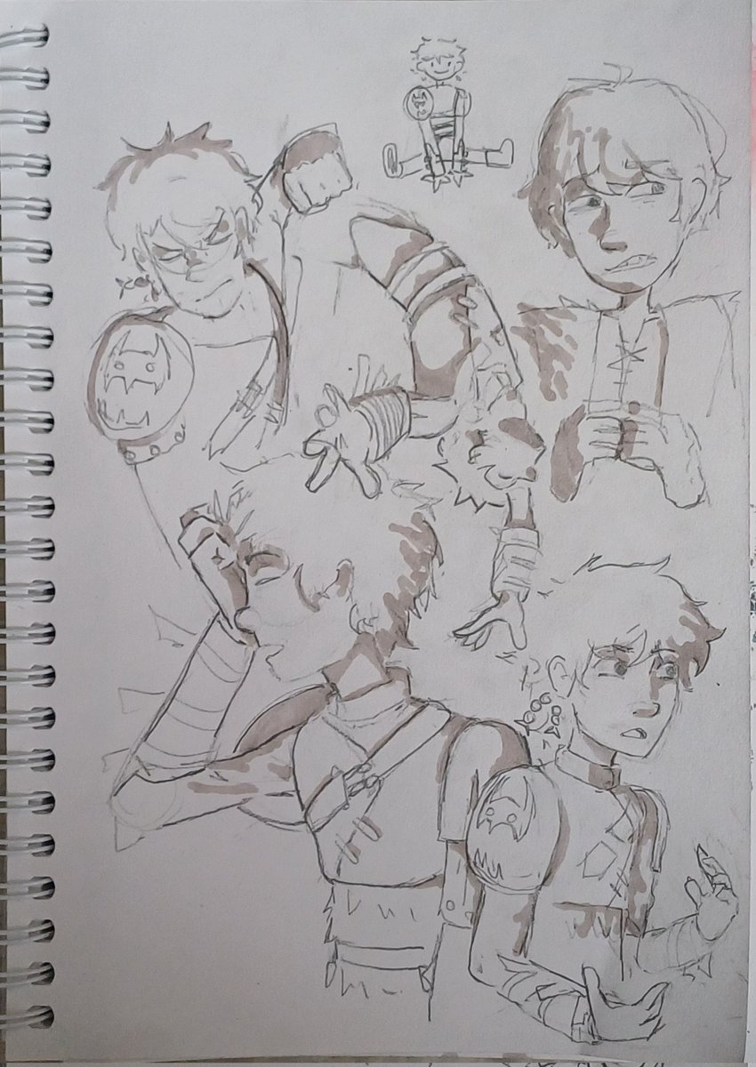 Sketches with markers because my monitor wouldn't turn on today #hiccup #HTTYD