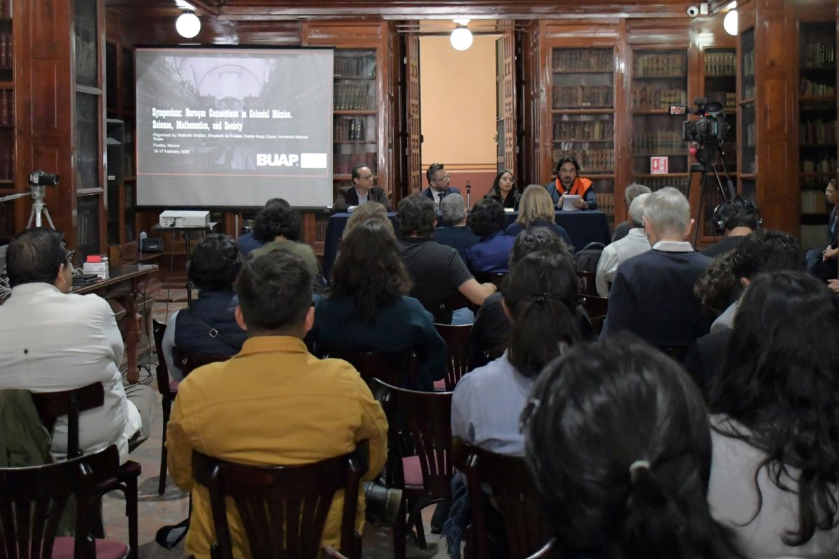 Explora BUAP los vínculos entre la ciencia, Matemáticas y la cultura barroca novohispana.

La Biblioteca Histórica José María Lafragua y el Instituto de Ciencias Sociales y Humanidades “Alfonso Vélez Pliego” (ICSyH) de la BUAP llevan a cabo el simposium internacional.