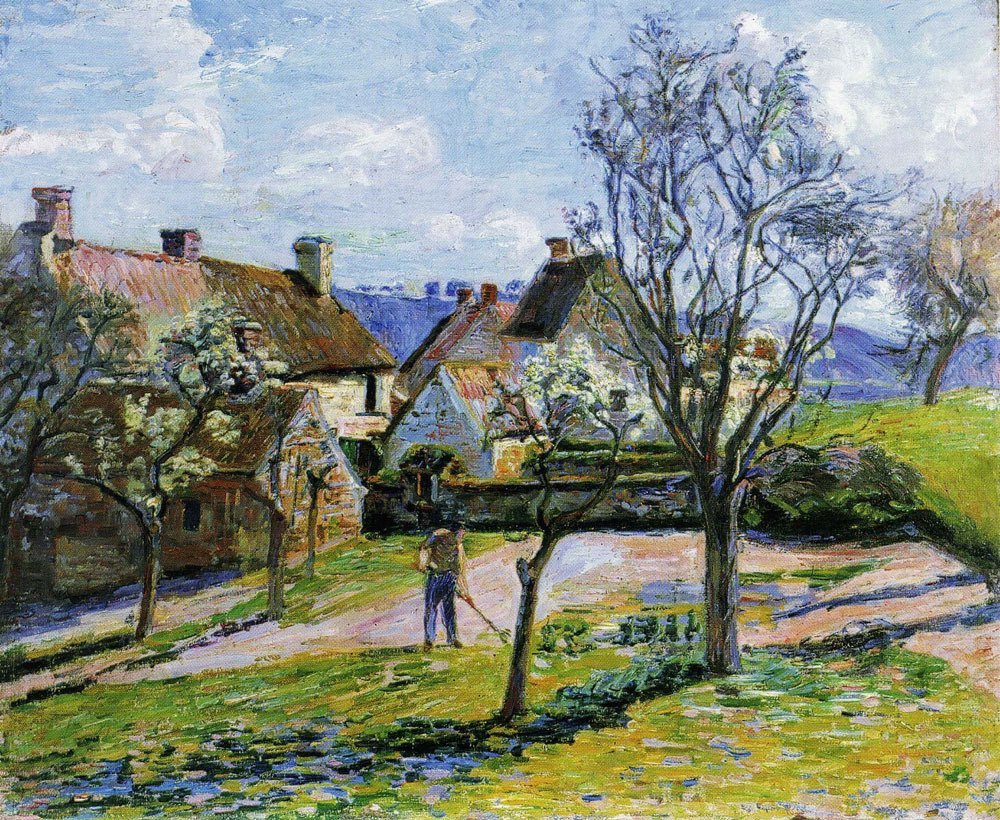 Armand Guillaumin, French painter, was born #OnThisDay in 1841. He was a founding member of Impressionism but he did not gain much fame. Only later has his work been acknowledged to the degree it deserves.
🎨  Garden Behind Old Houses, 1878
#Art #Painting #Impressionism
