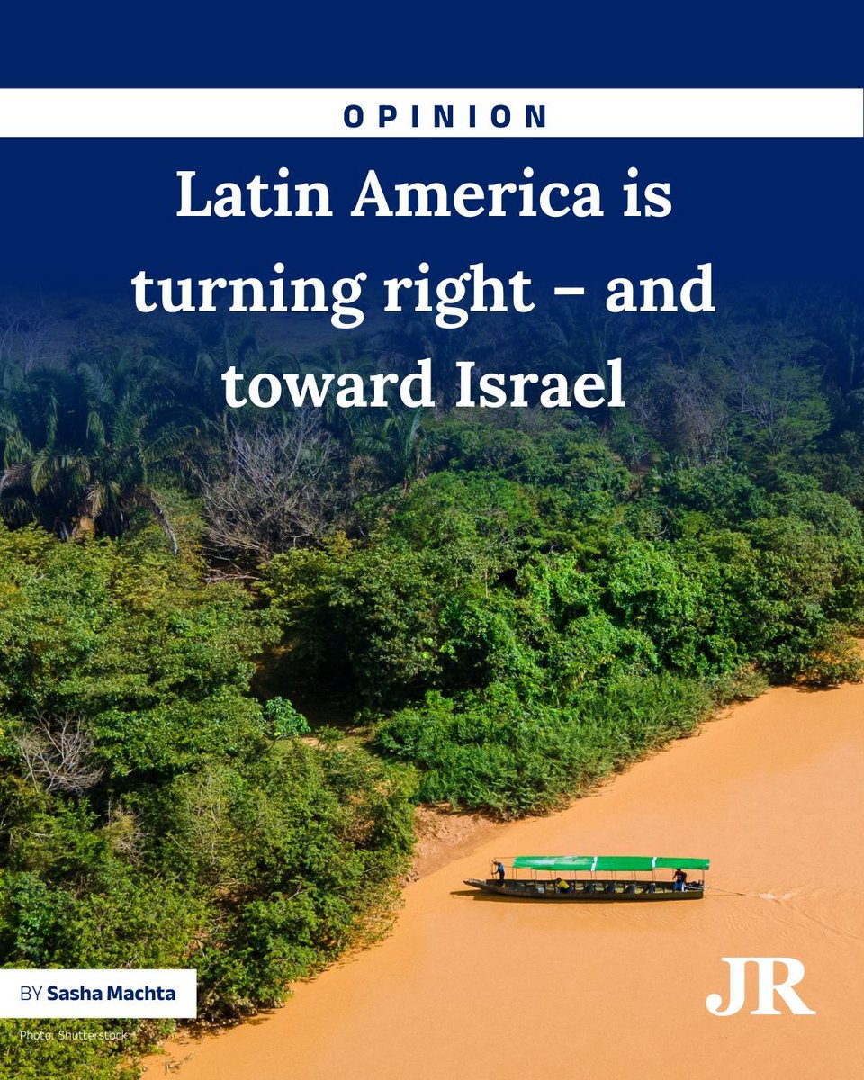 Israeli officials call 2026 "year of Latin America" as Milei shifts Argentina from Iran-aligned to closest ally, Paraguay builds policy "DC to Jerusalem to Taipei," Ecuador, Costa Rica, and Bolivia restore ties

jpost.com/jerusalem-repo…