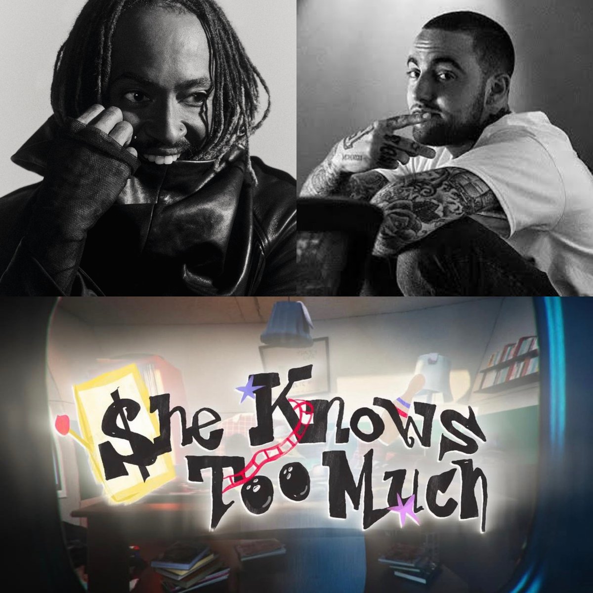 THUNDERCAT
MAC MILLER

SHE KNOWS TOO MUCH

TOMORROW • 1:30 PM ET 🚨