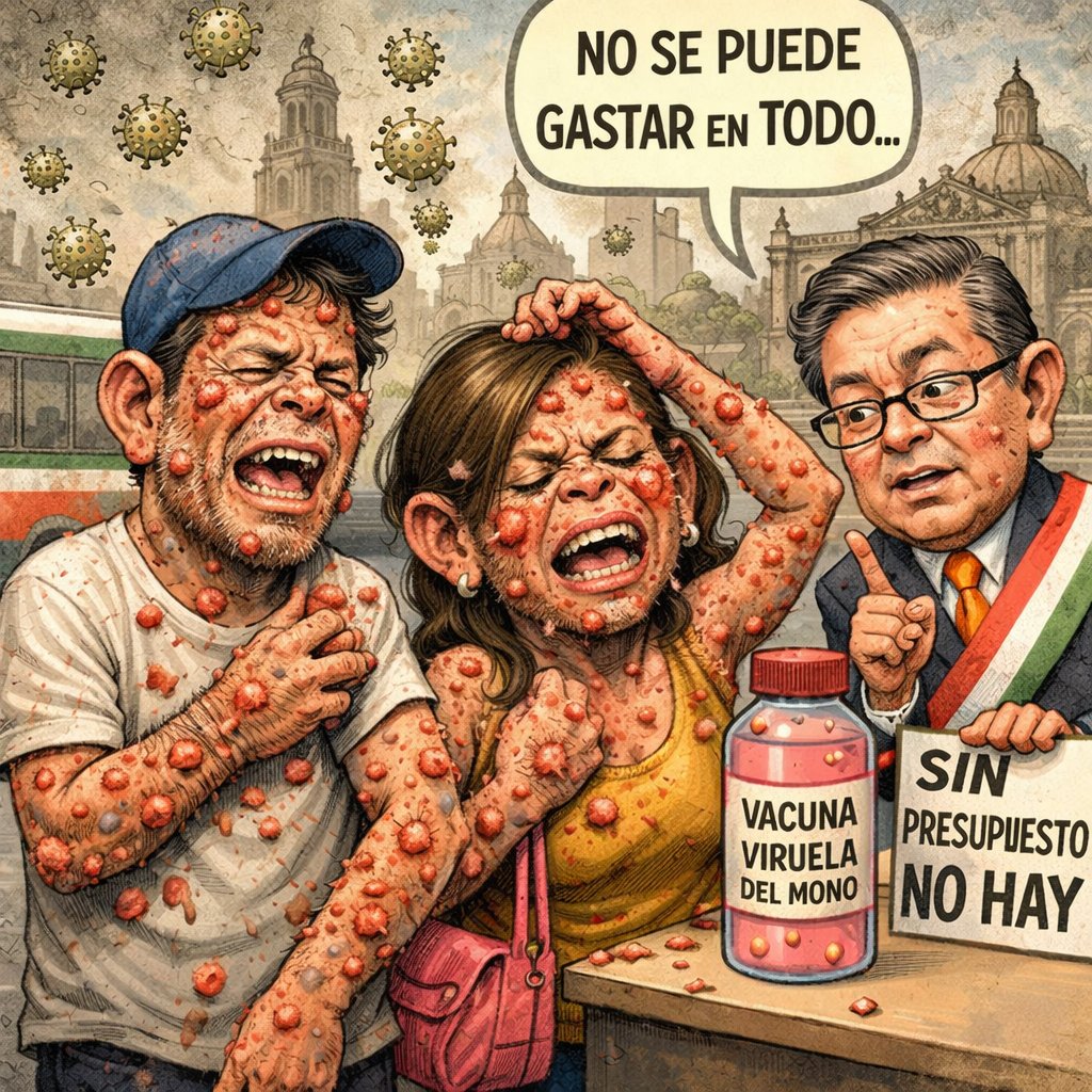 Cuidense habitantes de ciudad bolillo, además del Sarampión, aumentan los casos de viruela.
No les vaya a dar viruela en el mono.