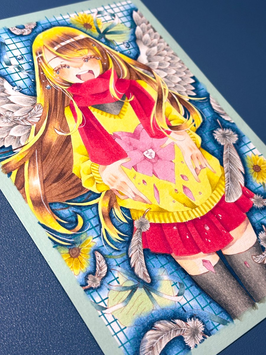 おはようございます☀️

完成…しましたー！！！！！
まだ少し加筆するかもしれませんが☺️
やっぱり描き直して良かったです✨
スキャンしたやつは後日アップしますね！