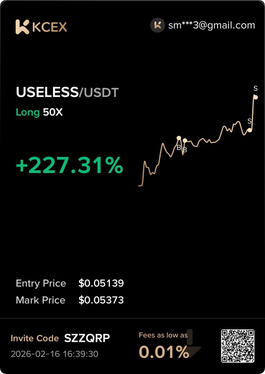 Fourth trade of the day is $USELESS … this coin is absolutely FLYING. I can see many, many more multiples coming for this one 🫡🤝

16 straight trades of 2x or more ❤️

-13