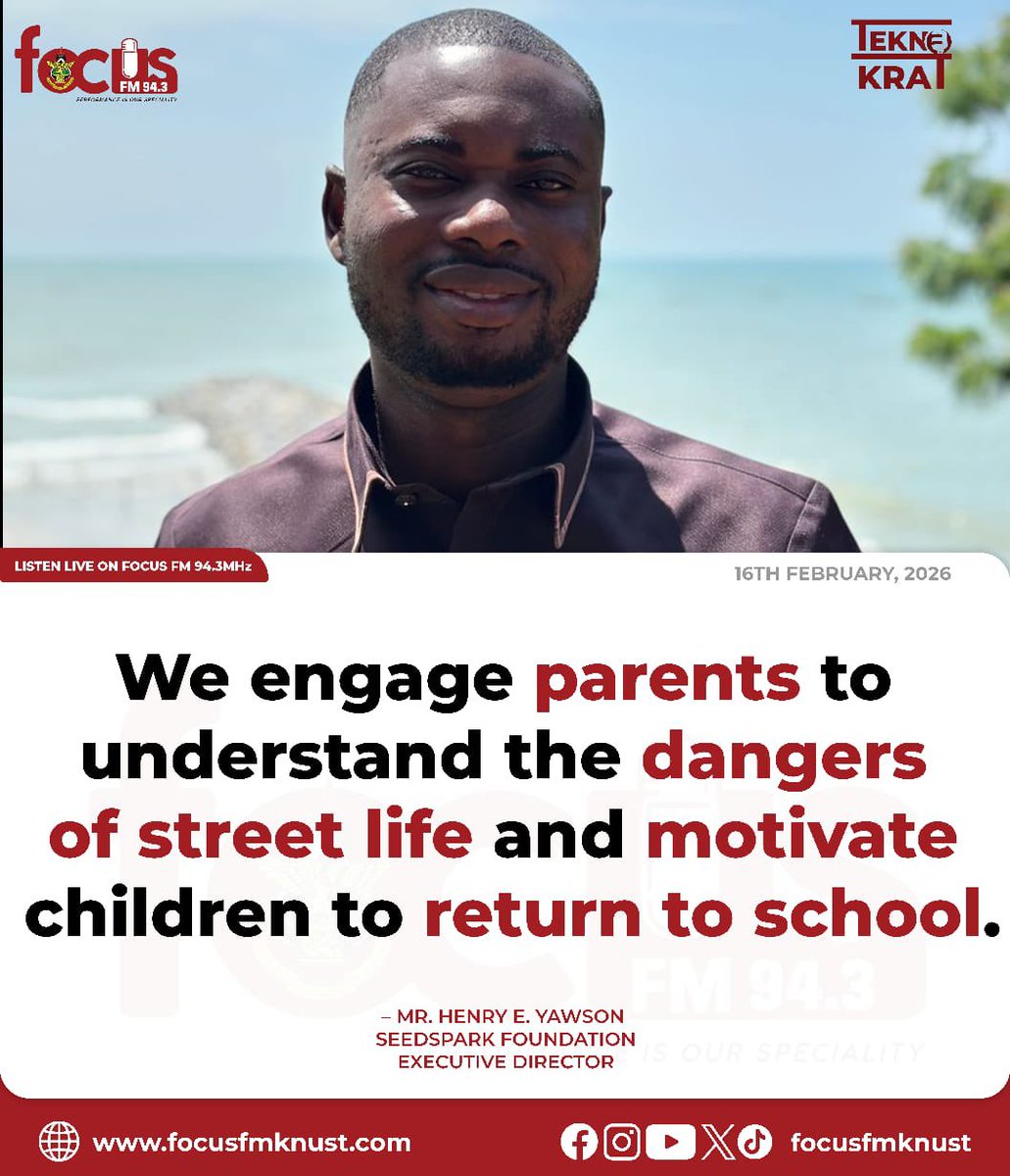 heyawson1's tweet photo. Preventing streetism requires engaging parents, raising awareness about the dangers of street life, and intentionally supporting children to return to school.

Protecting vulnerable children is not charity — it is an investment in Ghana’s future. https://t.co/SvCYCm6Z7d