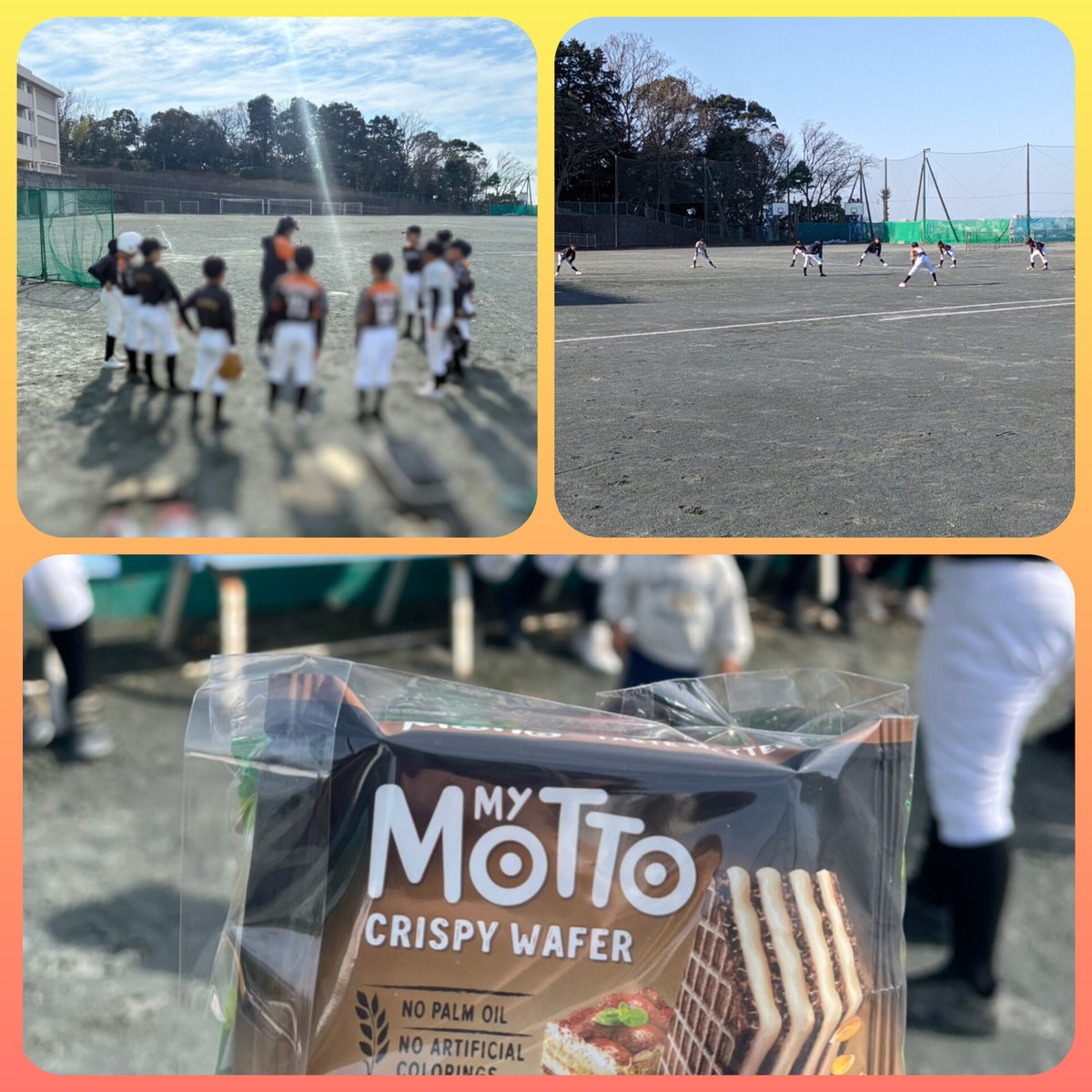 ms_baseballteam's tweet photo. 土日は赤羽根中をお借りして練習でした⚾️
昼休憩では女子選手からバレンタインも！
インフル等で学級閉鎖も出てきておりなかなか全員揃うことが難しい…
3月からの対外試合解禁に向けてラストスパートしたい✨️
 🔗https://t.co/RtW9JhifHt 
#学童野球 #少年野球 #ムーンスターズ #茅ヶ崎市 #小和田小 https://t.co/TfjxLkyhrr