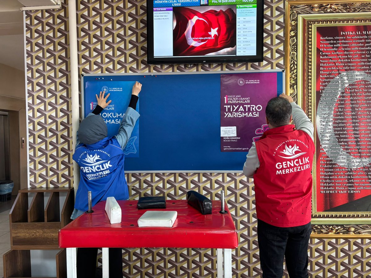 Gençler Arası Kültür ve Sanat Yarışmaları, Teknofest Başvuru Dönemi ve  #Deneyap Öğrenci Seçme Sınavları tanıtımları için Gençlik Liderlerimizle birlikte okullardayız. Yeteneklerini sergilemek isteyen tüm gençlerimizi başvurular için Gençlik Merkezimize bekliyoruz.🤗
#Teknofest