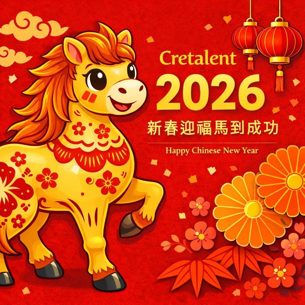 Cretalent's tweet photo. Gung Hey Fat Choi! 🧧  Happy Lunar New Year to all our frens ✨ Wishing you a prosperous Year of the Horse 🐴 🧧 

祝愿大家马年行大运、财源广进！ https://t.co/dE8jYPY5S3