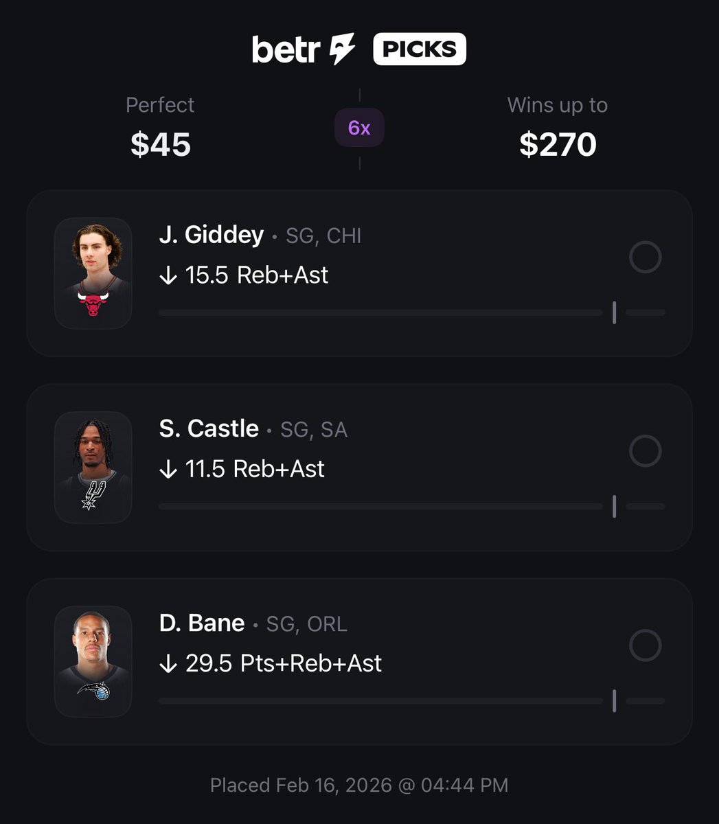 SportsByDustin's tweet photo. NBA 6x Betr Slip 🏀

Never too early to lock in some elite value 

Tail me: https://t.co/zvy8XOuo2m https://t.co/iTrMWHKWfQ