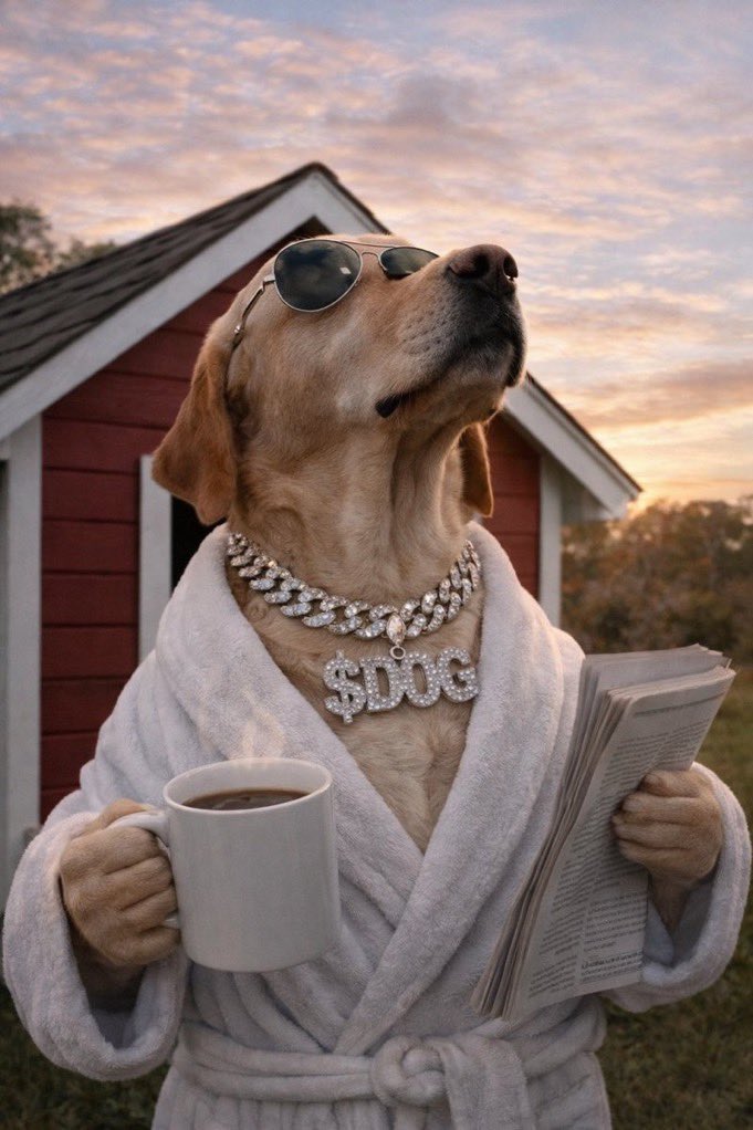 GGs to all holders &amp; $DOG community members diamond handing this mfer.

You all know what’s going to happen.

Don’t worry about price action, that’ll come &amp; it will be quite something.

In the mean time, enjoy the ride.

Post memes, like posts, engage. 

<a href="/TheCryptoDog/">The Crypto Dog 📈</a> is here.