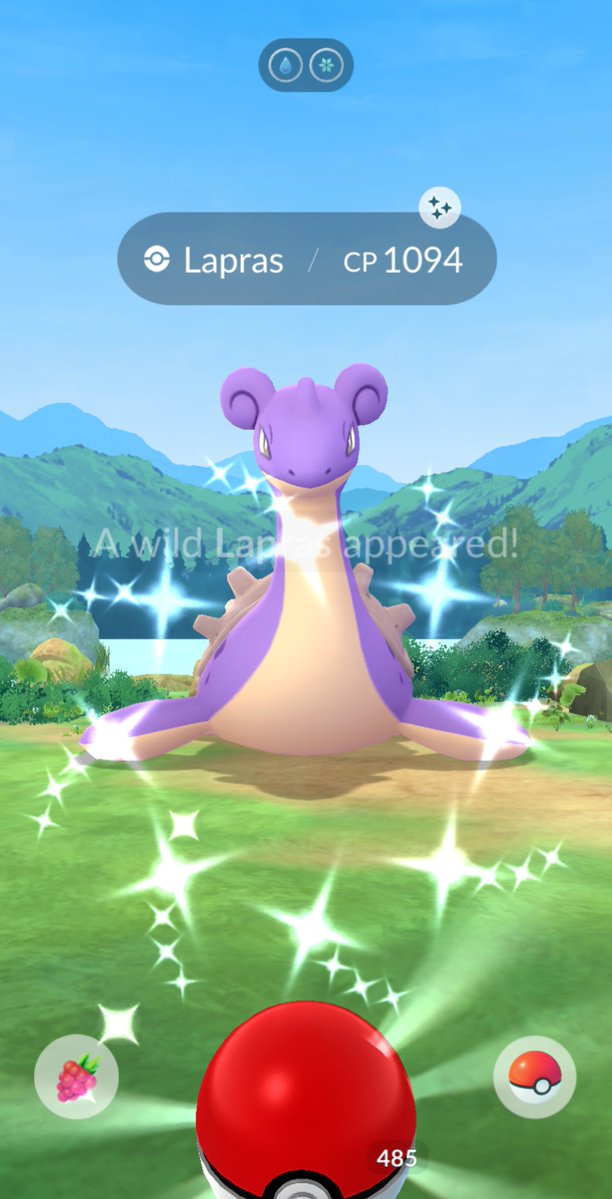 Shiny Lapras field research breakthrough reward  👀💜🤍💜 #PokemonGO #ShinyPokemon