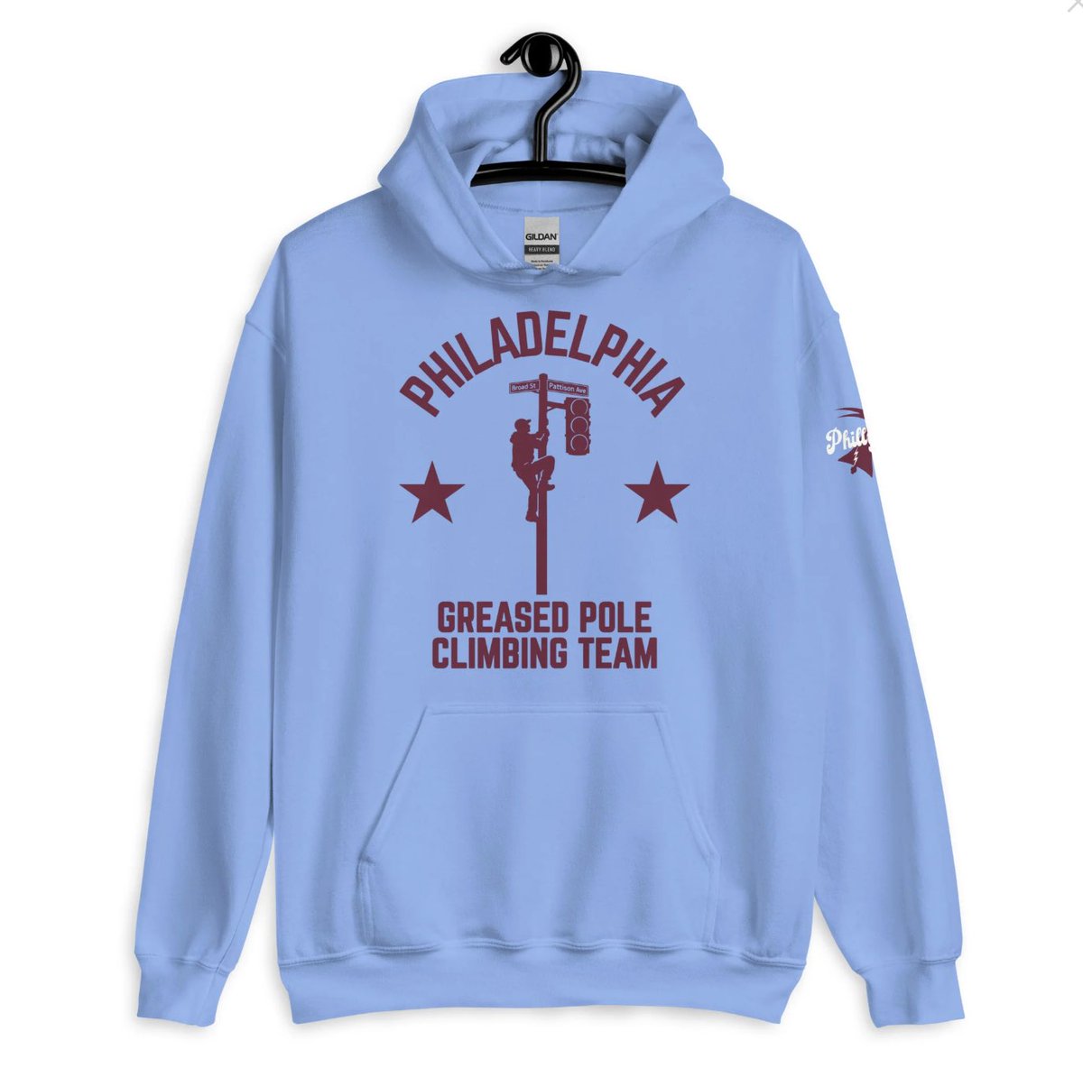 PHLSportsNation's tweet photo. Petitioning the International Olympic Committee to include Greased Pole Climbing in the next #Olympic Games has begun!

Philly is a lock for gold. 🥇

#PHLSN

🛍️🔗 https://t.co/fZsvnHR01A https://t.co/vg88NKzeTi