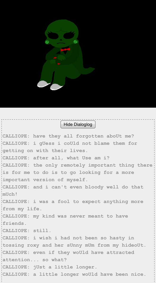 Oh calliope they could never make me hate you