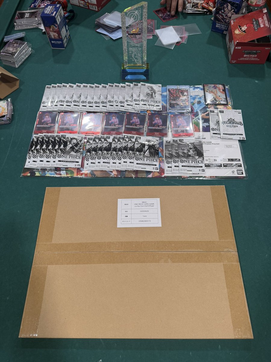 Here's the loot for 2nd place.

In hindsight I probably should have cleared the table before snapping the pic