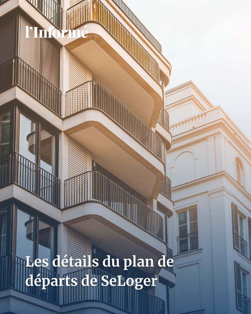 🔚 Fin octobre, l’Informé révélait que les 940 salariés du groupe SeLoger / MeilleursAgents avaient été alertés de l’ouverture d’un plan de départs volontaires. Les détails sont maintenant connus. 

A lire dans les brèves de l'Informé ▶️ l.linforme.com/2p8byhw3