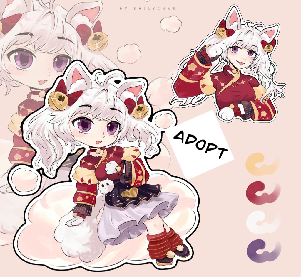 Adopt (｡･･｡)
(18€)
 Ko-fi ko-fi.com/s/2bafaa98d8
#adopt #chibi #openadopt #characterdesign
