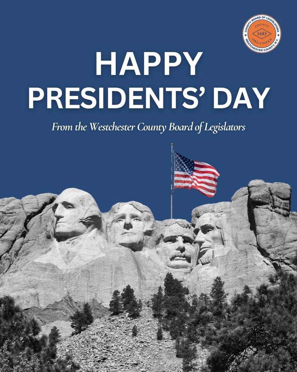 westchesterBOL's tweet photo. The Board sends the Westchester community best wishes this Presidents’ Day as we honor the leaders and ideals that shaped our country. https://t.co/dkzUmGUhtt
