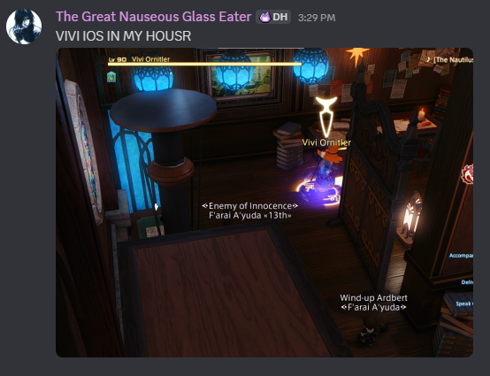 to the vivi orniter that was in my house i'm sorry if i scared you off. please come back