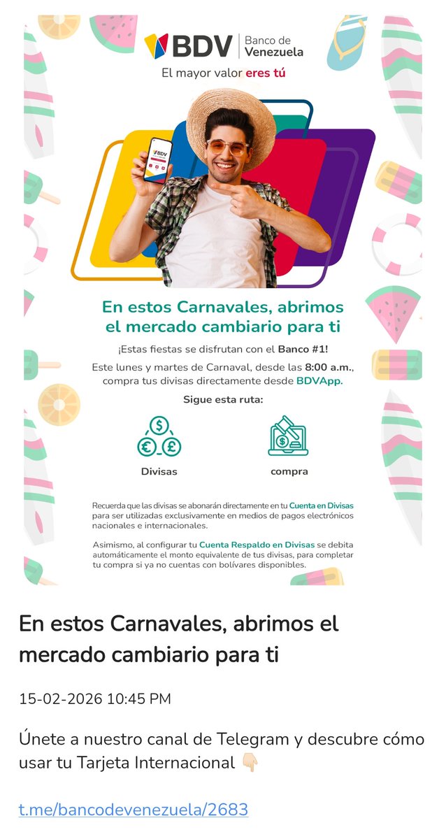 Como comprar divisas digitales en el banco de #Venezuela 🇻🇪

Estas operaciones no incluyen venta de divisas en efectivo, sino que son exclusivamente digitales.

👇
vt.tiktok.com/ZSmS1kvKt/

#Dólares #divisas #BancoDeVenezuela <a href="/banco/">篠原　由香</a>