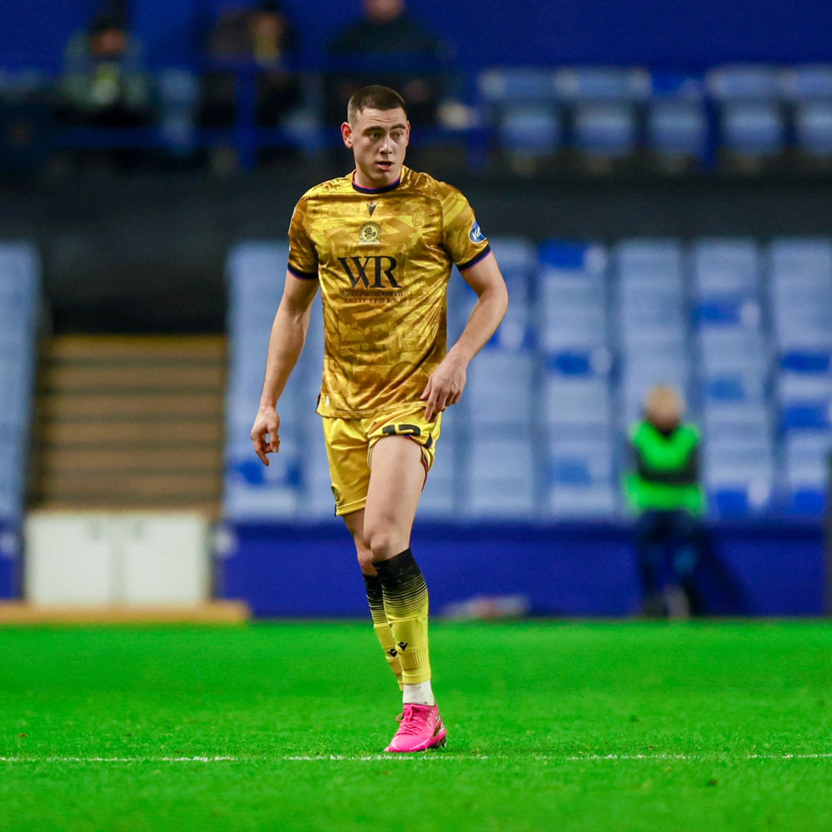 Rovers's tweet photo. 🤕 Lewis Miller faces around nine months out after rupturing his Achilles in Saturday’s 3-1 win over QPR. 

The Australian international has undergone surgery and will miss the rest of the season and this summer’s World Cup. 

We’re all with you, Lewis 💙

#Rovers 🔵⚪️