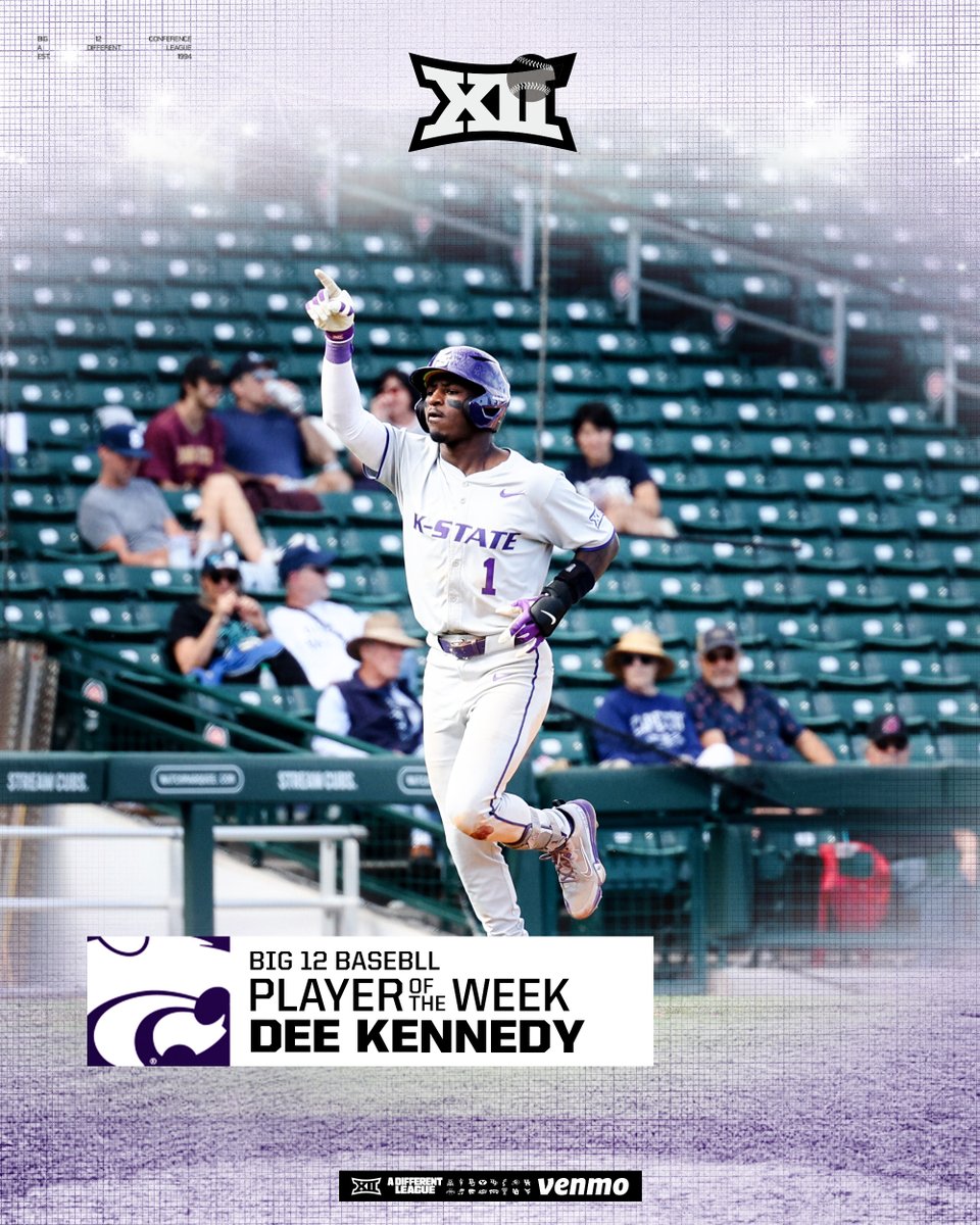 February 1⃣6⃣ #Big12BSB Player of the Week 🏅

Dee Kennedy | <a href="/KStateBSB/">K-State Baseball</a>
