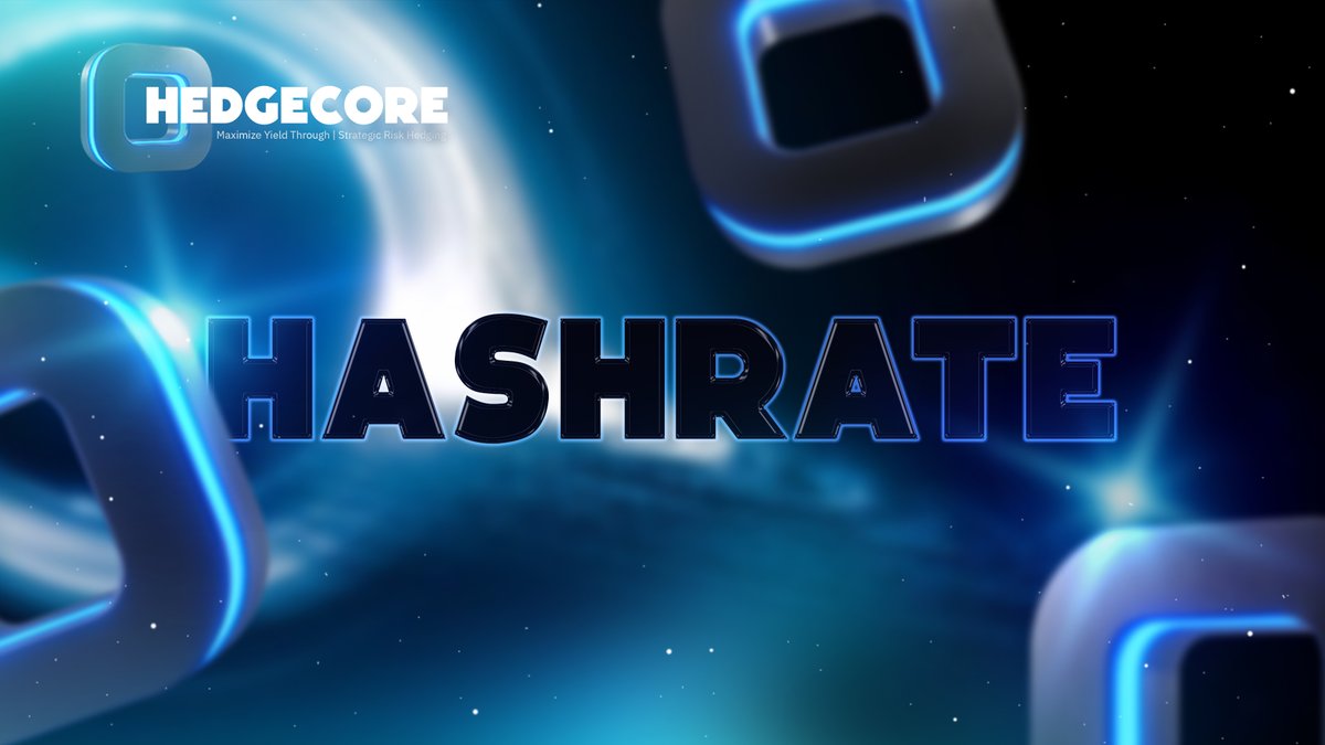 ▪️What is Hashrate?
Hashrate is the computing power used to process transactions and mine blocks.
The higher the network hashrate, the harder it is to attack.
It is a key indicator of blockchain security.

🟦 HedgeCore