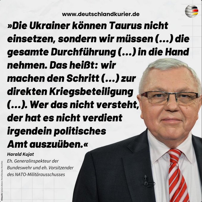 <a href="/AlexWallasch/">Alexander Wallasch</a> Leider gibt es keine Behörde die solche Förderungen stoppen könnte 😩 
Trotzdem wird es nicht so einfach sein, Taurus zu liefern, da hätte letztendlich Trump das letzte Wort.