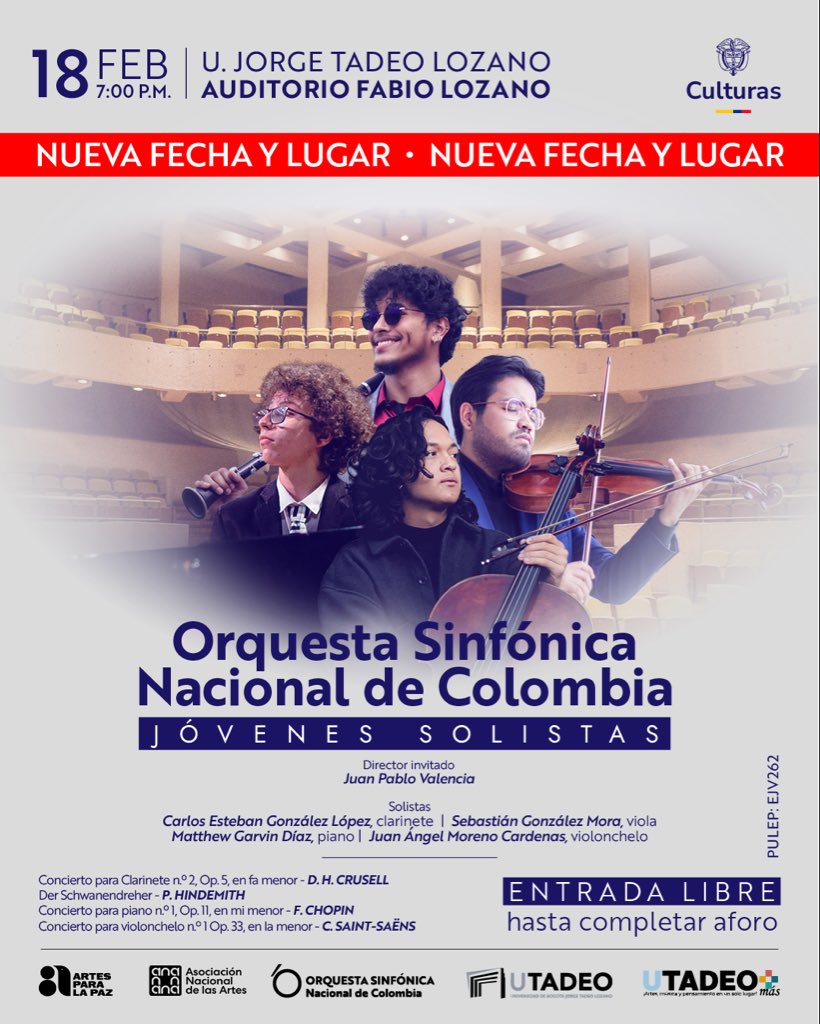 Orquesta Sinfónica Nacional de Colombia tweet media