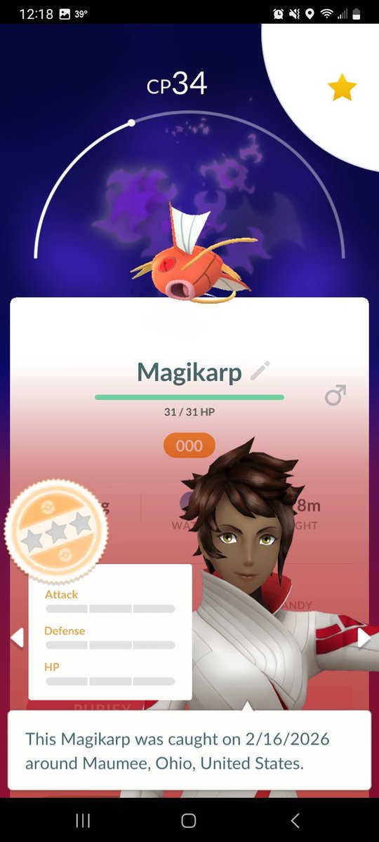 mrmlurban's tweet image. Yep. Thanks #PokemonGo.
That's a #Nundo #Shadow #Magikarp.
That's fun.