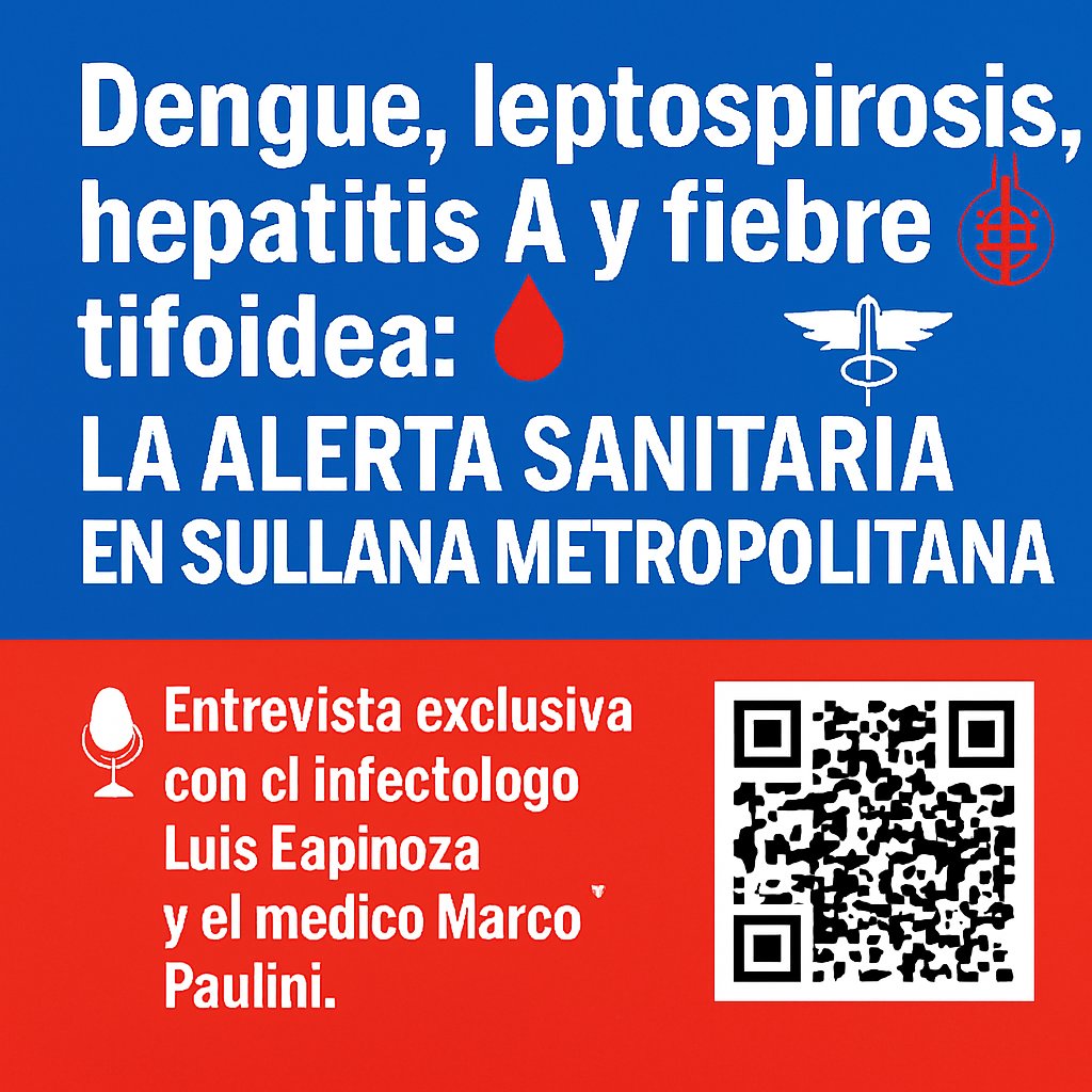 Pensávamos que Sullana Metropolitana tiene que lidiar solo con dengue y leptospirosis. en realidad son cuatro enfermedades, una de ellas aparentemente controlada tras el Niño de 1983. Escanea el código QR en la imagen y entérate. #salud #Piura #Sullana#lluvias