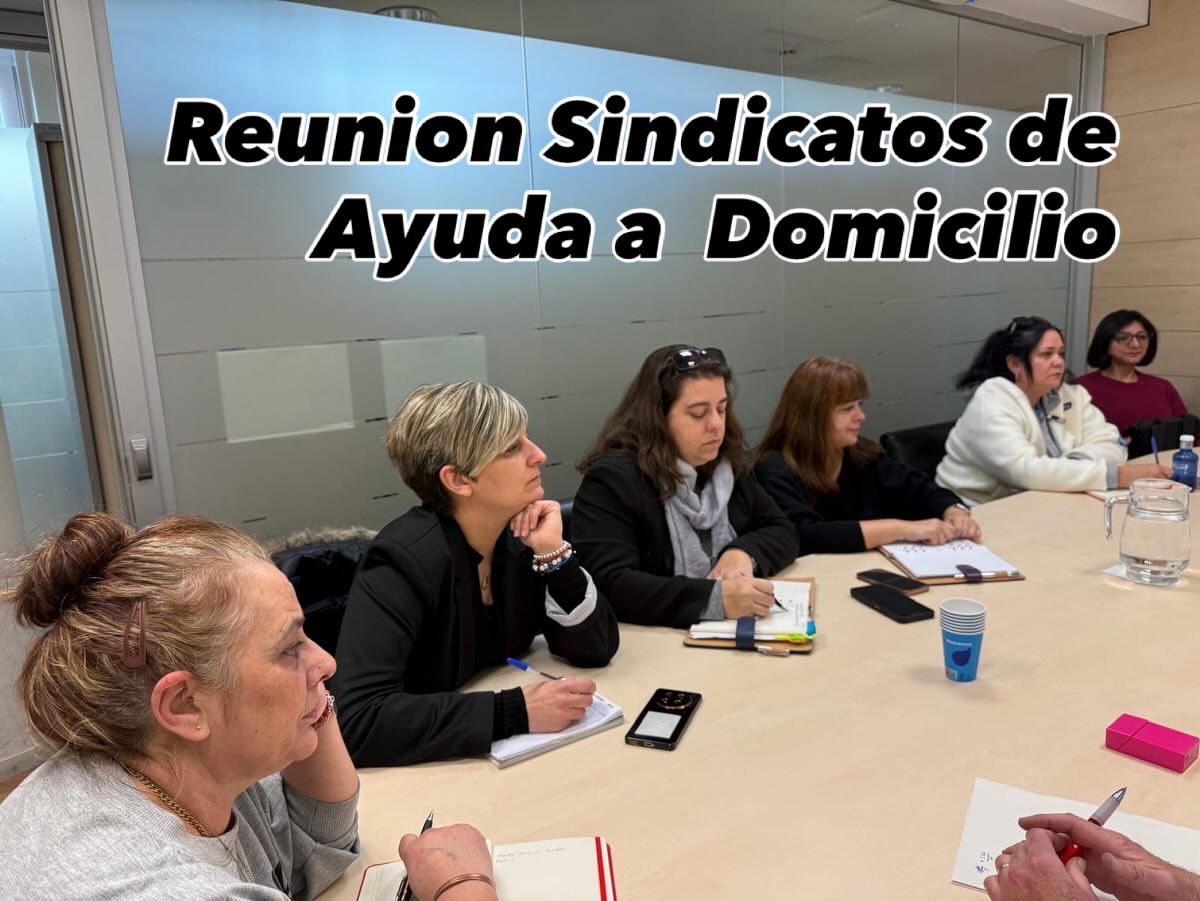 El Servicio de ayuda a domicilio no es un mero servicio de limpieza, ¡es mucho más! Es una de las prestaciones básicas de la dependencia y de Servicios Sociales municipales. Hoy nos hemos reunido con dos de los sindicatos del sector, tratando las dificultades actuales y los retos