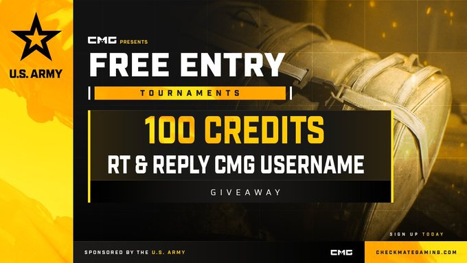 Credits?

Winners selected Sunday 8pm EST

checkmategaming.com