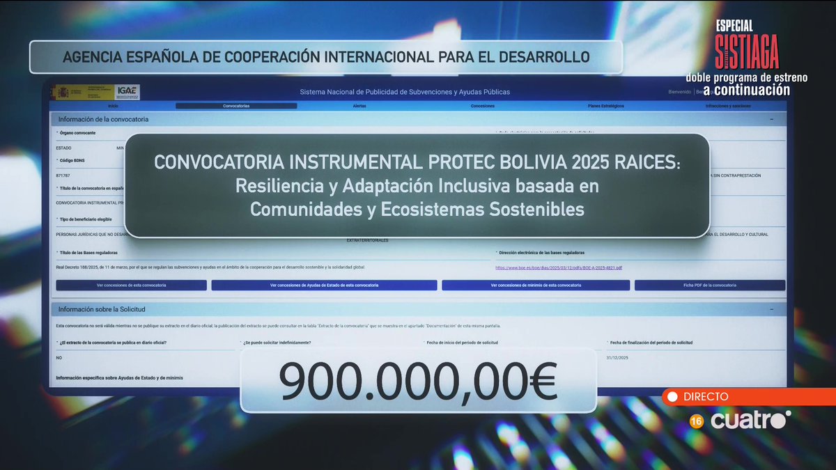 Bolivia, 2025, 900.000,00 € #Horizonte