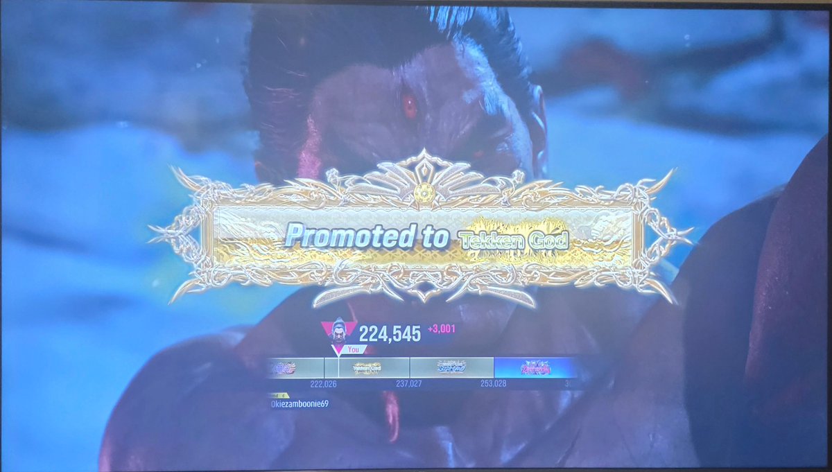 I finally fucking did it, it's just Tekken God. But all the cheaters, the lag switches, the pluggers. 

Real talk though: This game is filled with actual cheaters.
