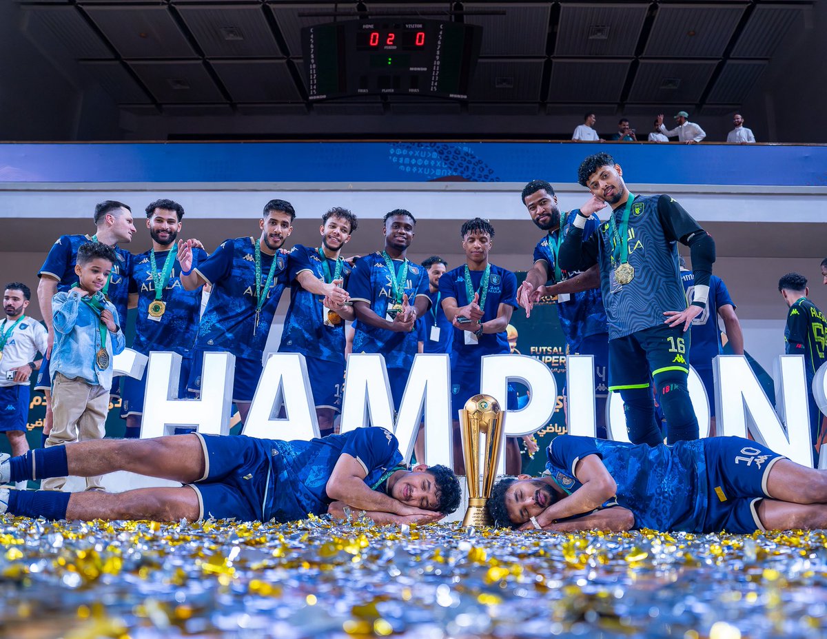 NawafArw's tweet image. أبطال كأس السوبر السعودي لكرة قدم الصالات 25/26

🏆🖤💙🐆We are the champions

#العلا #SuperCup